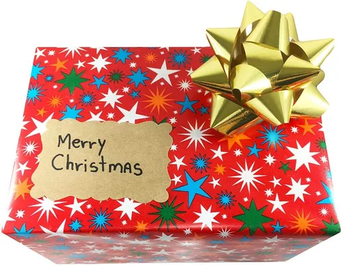 Miniatura 6 de Etiquetas de regalo de Navidad, 100 calcomanías personalizadas de 2 x 3 pulgadas para etiquetado de bricolaje (marrón kraft)
