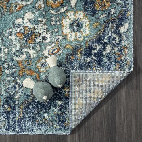 Miniatura 9 de Luxe Weavers 4620 Marine 2x3 - Alfombra floral envejecida