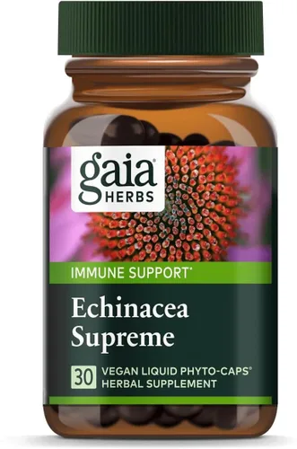 Miniatura 10 de Gaia Herbs Echinacea Supreme - Suplemento de apoyo inmunológico - Mezcla de equinácea purpurea y angustifolia para apoyar el sistema inmunológico*