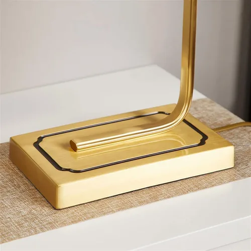 Miniatura 4 de Lamp for Desk Indoor Living Room Desktop Copper Base Table Lamp Bedroom Bedside Lamp Desk Office Reading Lamp Retro Zen Decorative Lamp Desk Lamps