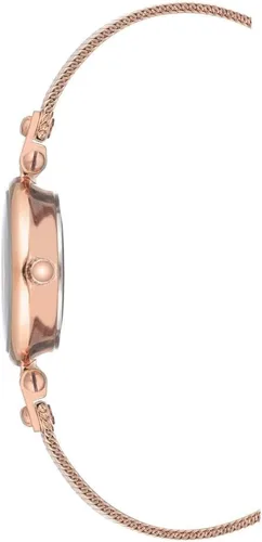 Miniatura 2 de Anne Klein Reloj de pulsera de malla con detalles de diamantes para mujer