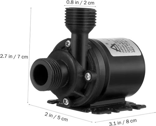 Miniatura 3 de Baluue DC 12V Bomba de agua sumergible sin escobillas Bomba de agua ultra silenciosa 800L/H 5M para estanque de peces, acuarios, fuentes, picos
