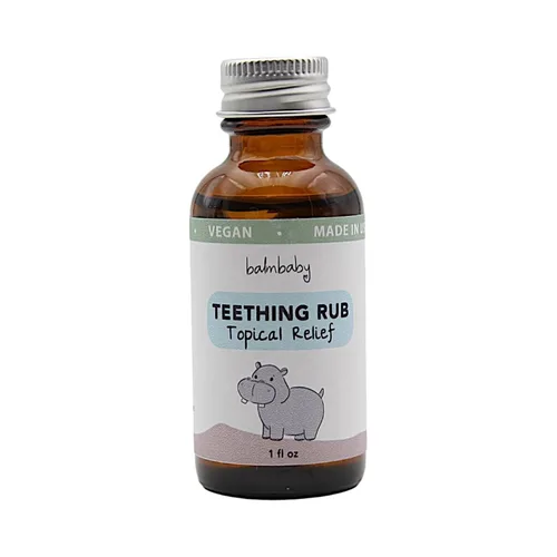 Bálsamo para la dentición del bebé - Ayuda natural para aliviar la dentición del bebé con manzanilla y clavo de olor, vegano, sin OMG, suave y
