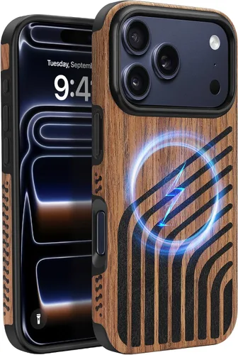 Miniatura 28 de Funda magnética ZZDZZ compatible con iPhone 14 Plus [Compatible con Magsafe] Diseño de cuero premium TPU híbrido a prueba de golpes (Negro)
