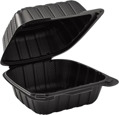 Miniatura 6 de KARAT EARTH Clamshell - Recipientes de alimentos para llevar [6 x 6 pulgadas - 400 quilates] para llevar, aptos para microondas, congelador
