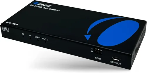 OREI Divisor HDMI 8K 1 x 2, duplicado con extractor de audio UltraHD soporta hasta 4K @ 120Hz IR EDID HDCP 2.3 - (BK-102A) (1x2 - Salida de audio)
