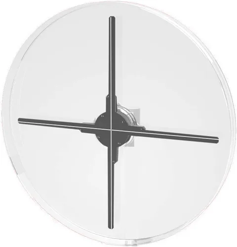 Miniatura 11 de Cubierta protectora de ventilador de holograma 3D, funda protectora de seguridad de acrílico transparente para ventilador de holograma de 2 aspas