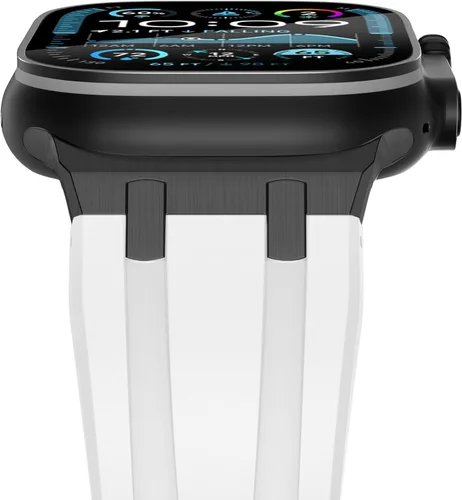 Miniatura 20 de NewWays AP - Correa de lujo para Apple Watch Ultra de 1.929 in 1.811 in 1.772 in 1.732 in 1.654 in 1.614 in 1.575 in 1.496 in para hombres