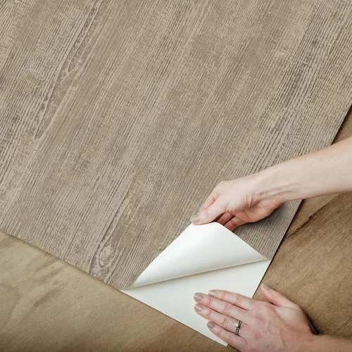 Miniatura 5 de RoomMates RMK12674PL Papel pintado de madera natural dimensional gris pardo