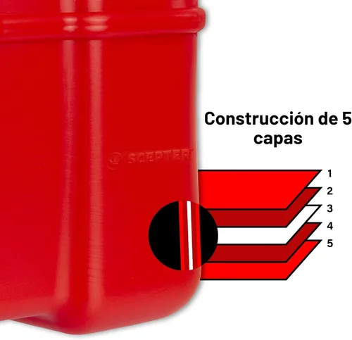 Miniatura 4 de Scepter 08669 Tanque de combustible marino de perfil bajo rectangular de 12 galones para barcos con motor fuera de borda, 24.5 x 18 x 11.5 pulgadas