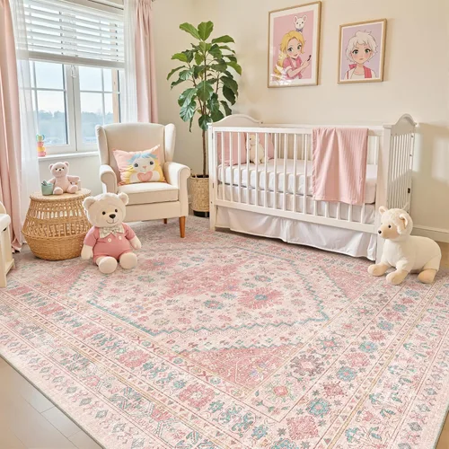Miniatura 126 de zesthome Alfombra 4x6 - Alfombra Resistente a Manchas Lavable, Alfombras con Respaldo Antideslizante para Sala de Estar, Alfombras Pequeñas de Área