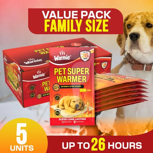 Miniatura 2 de Warmie Súper calentador para perros y gatos Paquetes de calor para mascotas activadas por aire Más grande y ancho para calidez en la cama