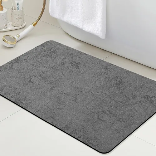 Miniatura 65 de ACCUMTEK Alfombrilla de Baño Ultra Delgada, Alfombrillas de Baño Antideslizantes con Respaldo Mejorado para Colocar Bajo la Puerta, Alfombras