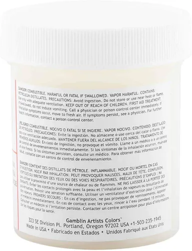 Miniatura 2 de Gamblin Artist Colors Cold Wax Pintura al óleo Medio Claro 4oz tarro