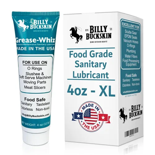 Grease-Whiz - Lubricante de grasa de grado alimenticio de 4 onzas, lubricante de helado, máquina Slushee, barriles de cerveza, piscinas, anillos