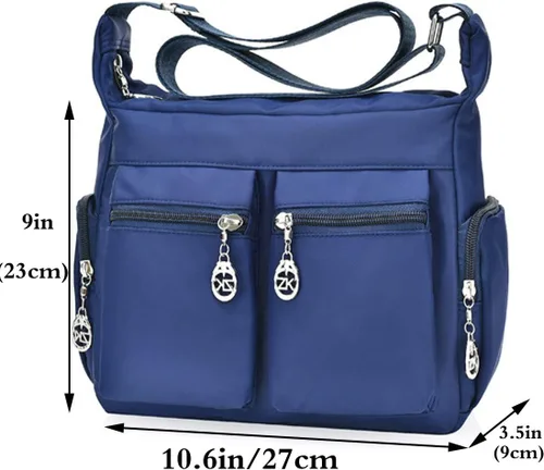 Miniatura 2 de FiveloveTwo Bolso bandolera de nailon con asa superior