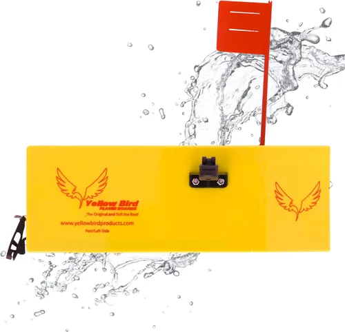 Tablero de cepillado de pájaros amarillos para pesca, disponible en 4 tamaños