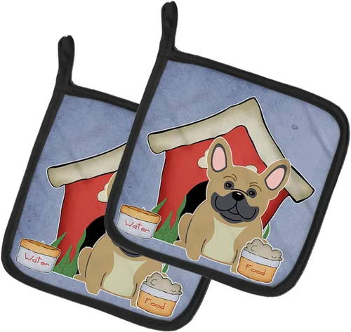 Miniatura 61 de Caroline's Treasures BB2894PTHD Dog House Collection Chow Chow Chow - Par de soportes para ollas, 7.5HX7.5W, multicolor 4-Azul