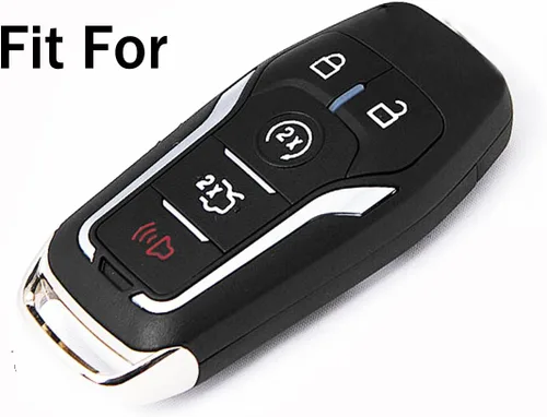 Miniatura 3 de Funda de silicona para llave de auto con mando a distancia para Ford F-150, Lincoln, Fusion MKZ, Mustang MKC, para llave inteligente de 5 botones