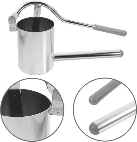 Miniatura 6 de Máquina de prensa de fideos manuales de acero inoxidable para hacer pasta, fideos manuales para lasaña de espagueti, ravioli, fideos, máquina