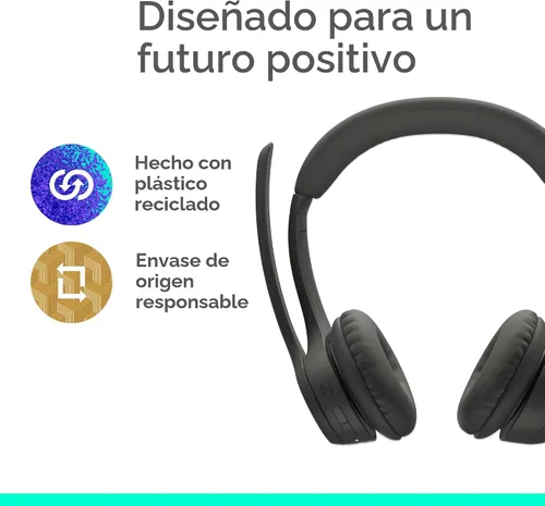 Miniatura 7 de Logitech Zone 301 - Auriculares inalámbricos Bluetooth con micrófono de cancelación de ruido, compatibles con Windows, Mac, Chrome, Linux, iOS