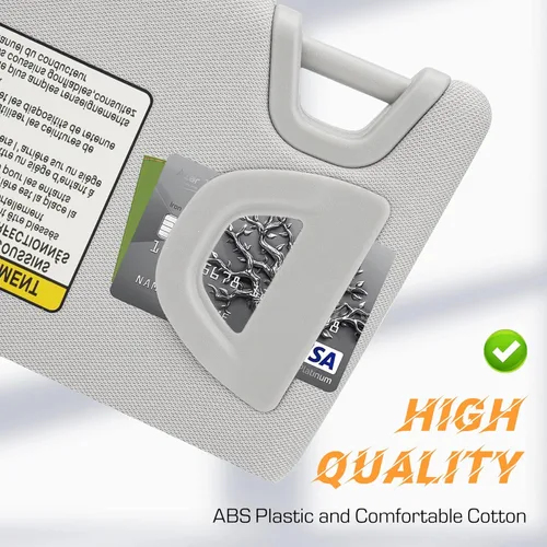 Miniatura 5 de Visera de reemplazo para el lado izquierdo del conductor y derecho del pasajero, color gris, compatible con Nissan Altima 2013 2014 2015 2016 2017