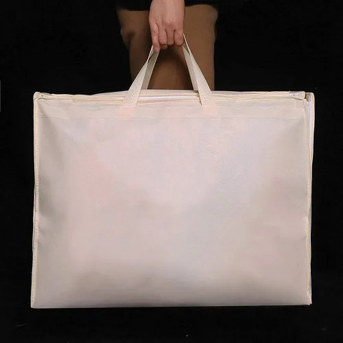 Miniatura 6 de Bolsa de ropa para vestido de novia de 63 pulgadas, extra grande, plegable, portátil, para viajes, equipaje colgante con bolsillos para mujeres, 5.9