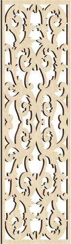 Miniatura 107 de Meadville Paneles decorativos de pared de madera con calado, 9 3/8 pulgadas de ancho x 24 3/8 pulgadas de alto x 1/4 de alto, aliso