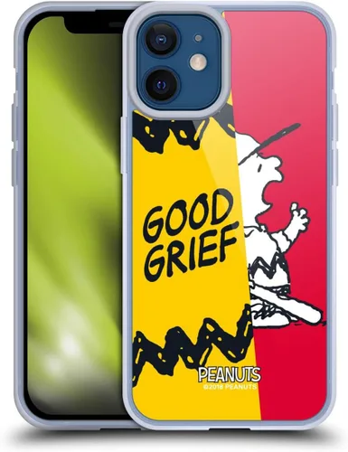 Miniatura 186 de Head Case Designs Funda de gel con licencia oficial de Peanuts Snoopy & Woodstock Halfs and Laughs [protección de grado militar] compatible