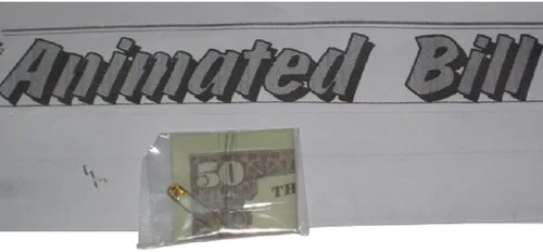 Miniatura 2 de MilesMagic Mago animado Bill Gimmick Misteriosamente auto plegable dólar Nota real Levitación invisible efecto ilusión Street Stage Close-Up Truco