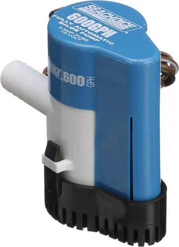 Miniatura 2 de Seachoice Bomba de sentina automática, 600 GPH, tamaño de manguera de 3/4 pulgadas, 2 amperios a 12 V CC