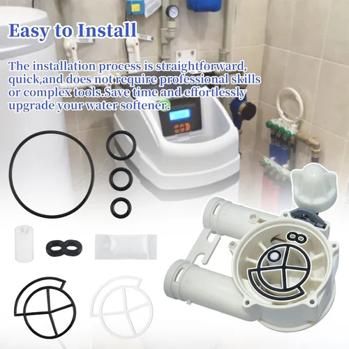 Miniatura 4 de 7129716 Kit de sello de suavizador de agua para Whirlpool, GE, Kenmore, Morton - Reemplazar 7092163, 7134224, WS35X10005