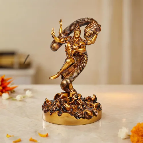 Miniatura 7 de Artarium Vighnaharta - Estatua de Ganesha de 9 pulgadas, ídolo de Ganesha, Dios hindú Ganpati Murti para templo del hogar, decoración de habitación