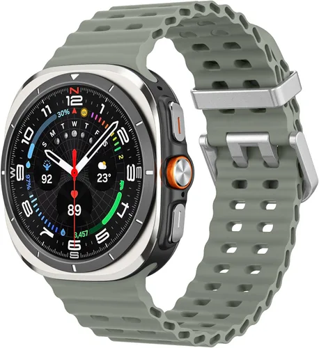 Miniatura 10 de MoKo Correa deportiva compatible con Samsung Galaxy Watch Ultra Band de 1.850 in (2024) para mujeres y hombres, correa de reloj impermeable