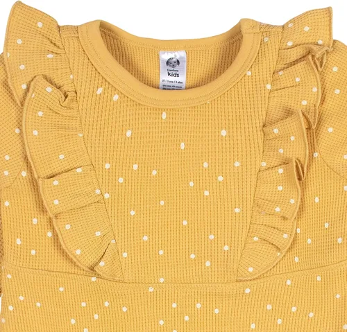Miniatura 5 de Gerber Vestido de manga larga con detalle de volantes para bebé niña