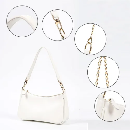 Miniatura 6 de VODIU Bolsos de mano con 2 correas extraíbles y cierre de cremallera, bolsos cruzados, bolso de hombro para mujer
