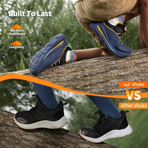 Miniatura 2 de DREAM PAIRS Zapatos deportivos para niños y niñas, para correr, atléticos, protectores, para caminar, serie Durastep para niños pequeños y grandes