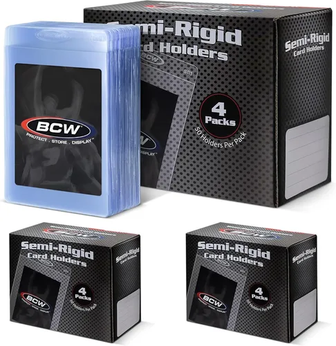 Miniatura 8 de BCW Soporte para Tarjetas Semirrígido #1 Paquete de 100 Fundas Semirrígidas para Tarjetas para Preparación de Clasificación Fundas Protectoras