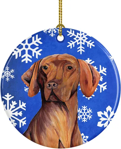 Miniatura 140 de Caroline's Treasures Cavalier Spaniel - Adorno de cerámica para colgar en el árbol de Navidad, para el hogar, Navidad, fiestas, regalo, 3 pulgadas