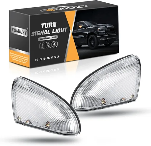 Miniatura 8 de Bombilla LED para espejo lateral, bombilla de señal de giro, cubierta de lente para Dodge Ram 1500 2009-2011 2012 2013 2014 2015 2016 2017 2018 Ram