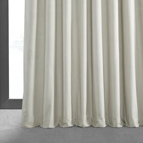 Miniatura 4 de HPD Half Price Drapes Cortinas opacas de terciopelo extra anchas con ojales, 120 pulgadas de largo, bloqueo de calor y luz completa, para dormitorio