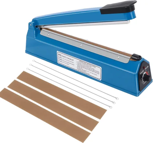 Máquina selladora térmica por impulso de 12 pulgadas, sellador de bolsas de galletas para bolsas de plástico Mylar PE PP y bolsas de papel Kraft,