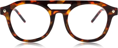 Miniatura 8 de FEISEDY Gafas de bloqueo de luz azul aviador de los años 70, marco piloto cuadrado, antideslumbrante, gafas de computadora para mujeres y hombres