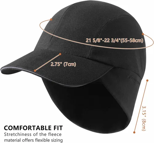 Miniatura 5 de GADIEMKENSD Sombrero de cola de caballo reflectante de invierno para mujer con calentador de orejas desplegable