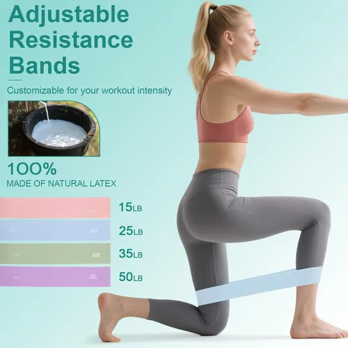 Miniatura 5 de Kit de equipo de pilates para el hogar: incluye un anillo de pilates de 14 pulgadas, una bola de pilates de 9.8 pulgadas, 5 bandas de resistencia