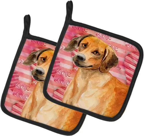 Miniatura 27 de Caroline's Treasures BB9655PTHD - Juego de soportes para ollas de cocina resistentes al calor, almohadillas calientes para horno, 7 1/2 x 7 1/2
