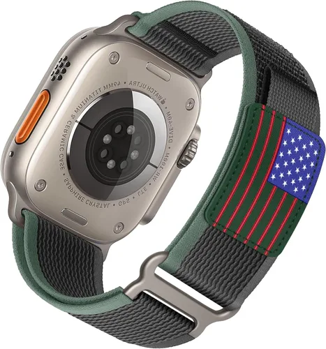 Miniatura 31 de ALMNVO - Correa unisex Trail Loop de nailon resistente para Apple Watch Ultra/2 de 1.92, 1.77, 1.73, 1.65, 1.61, 1.57, 1.49 pulgadas, para Apple