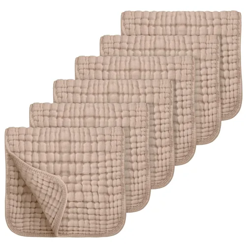 Miniatura 11 de Looxii - Paquete de 12 trapos de muselina para eructos, 100 % algodón, grandes, 20 x 10 pulgadas, extrasuaves y absorbentes, para bebés, niños