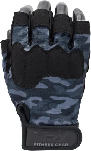 Miniatura 7 de MRX - Guantes de entrenamiento para hombres y mujeres, transpirables, guantes de ejercicio ajustados para levantamiento de pesas, ciclismo, negro
