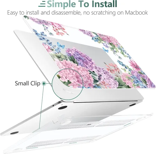 Miniatura 3 de TWOLSKOO Funda para MacBook Air de 15 pulgadas 2025 2024 2023 versión M4 A3241 M3 A3114 M2 A2941, carcasa rígida de plástico y protector